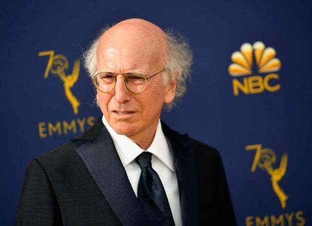 Larry David on the Emmy&#x27;s red carpet