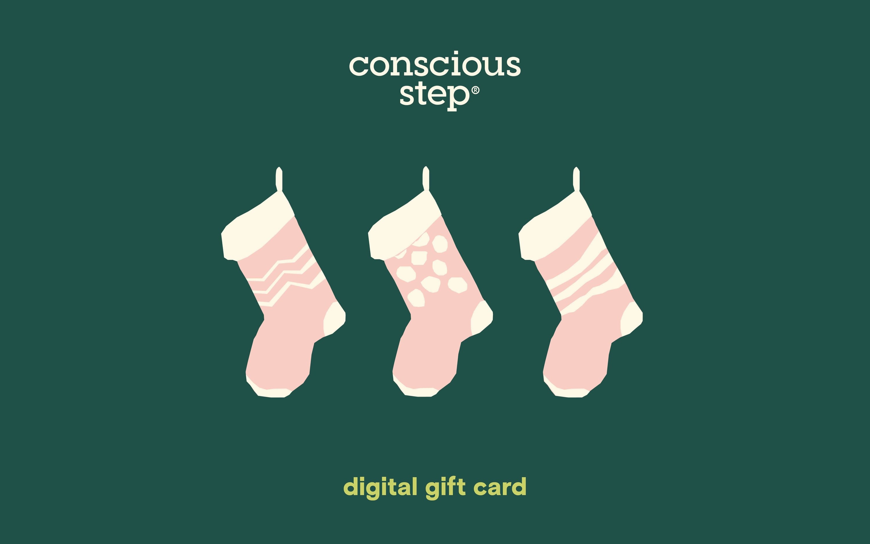Design of Conscious Step digital gift card