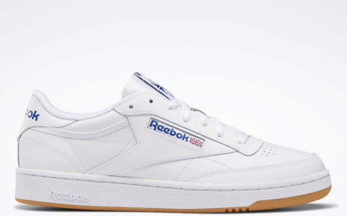 The white Reebok sneaker