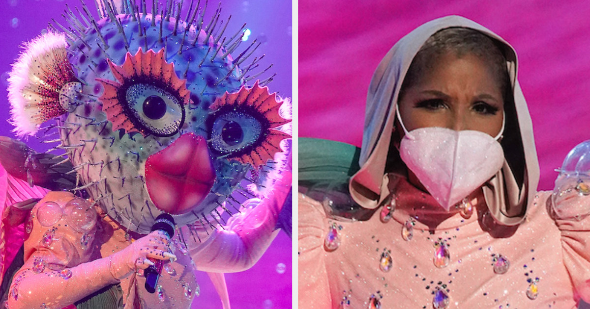 Putterfish on the left and Toni wearing a face mask on the right