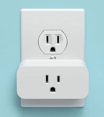 The Amazon Smart Plug plugged into an outlet