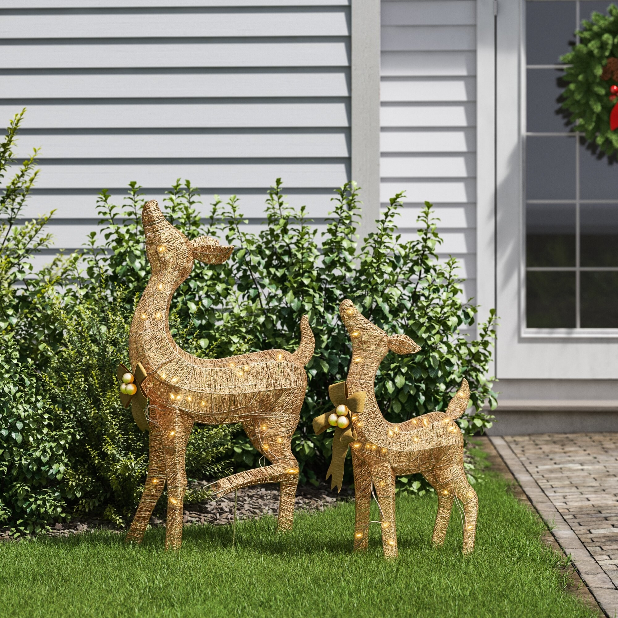 the lawn fawn and doe