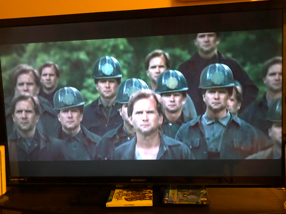 All the miners have the same face, and it&#x27;s the face of Katniss&#x27;s father