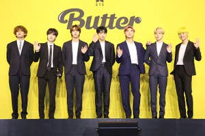 BTS poses for Butter