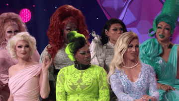 group of drag queens nodding