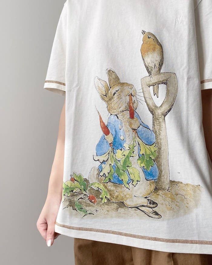 はぁ〜、好き♡ユニクロの「ピーターラビットTシャツ」絵本そのままの  