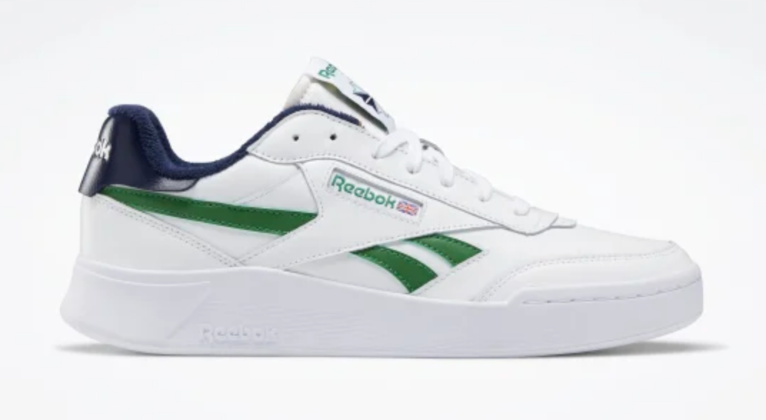 the club c sneakers in white and green
