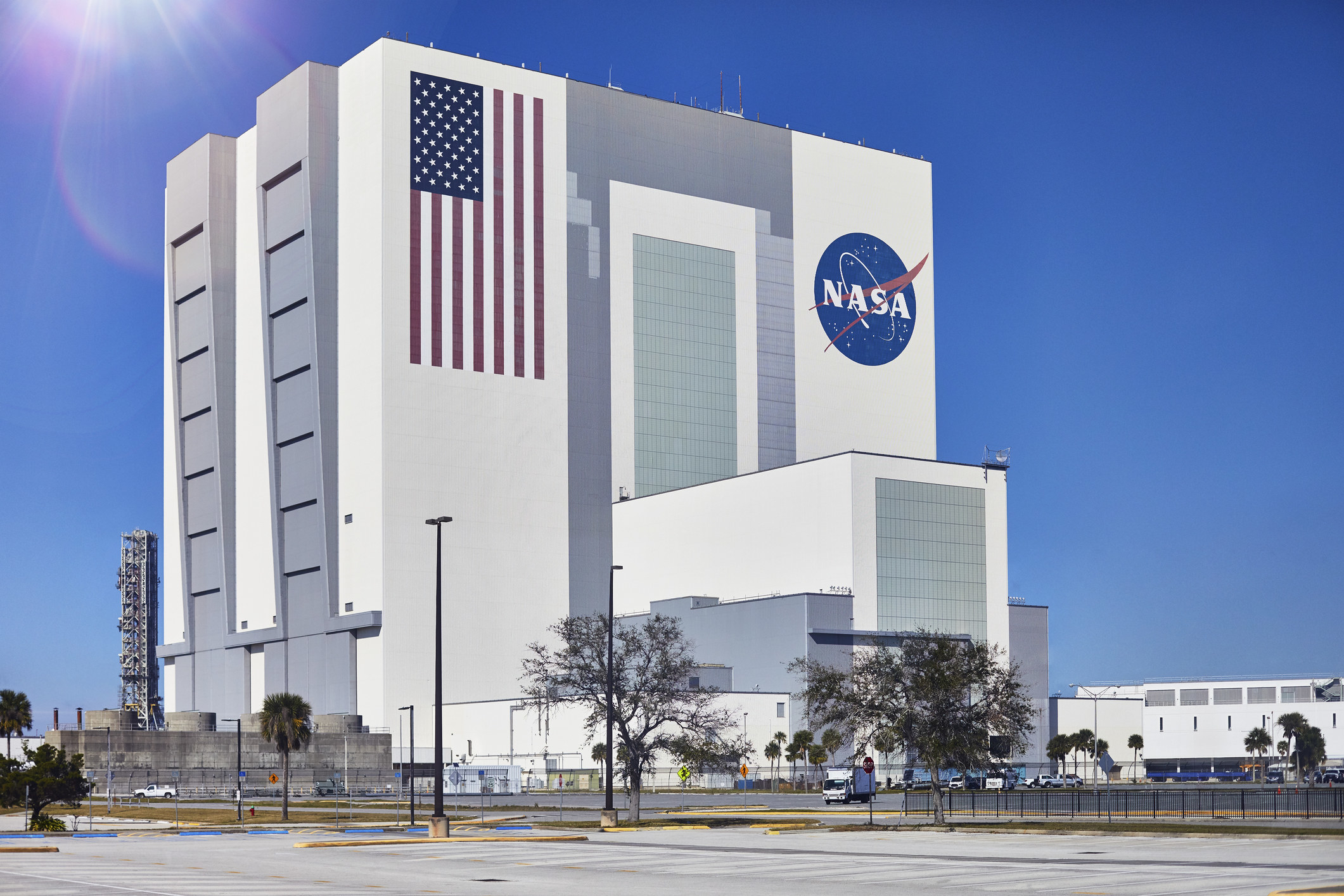 NASA building at Kennedy Space Center.