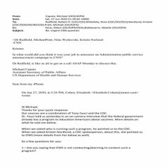 Pictures of emails from Michael Caputo cited in this story