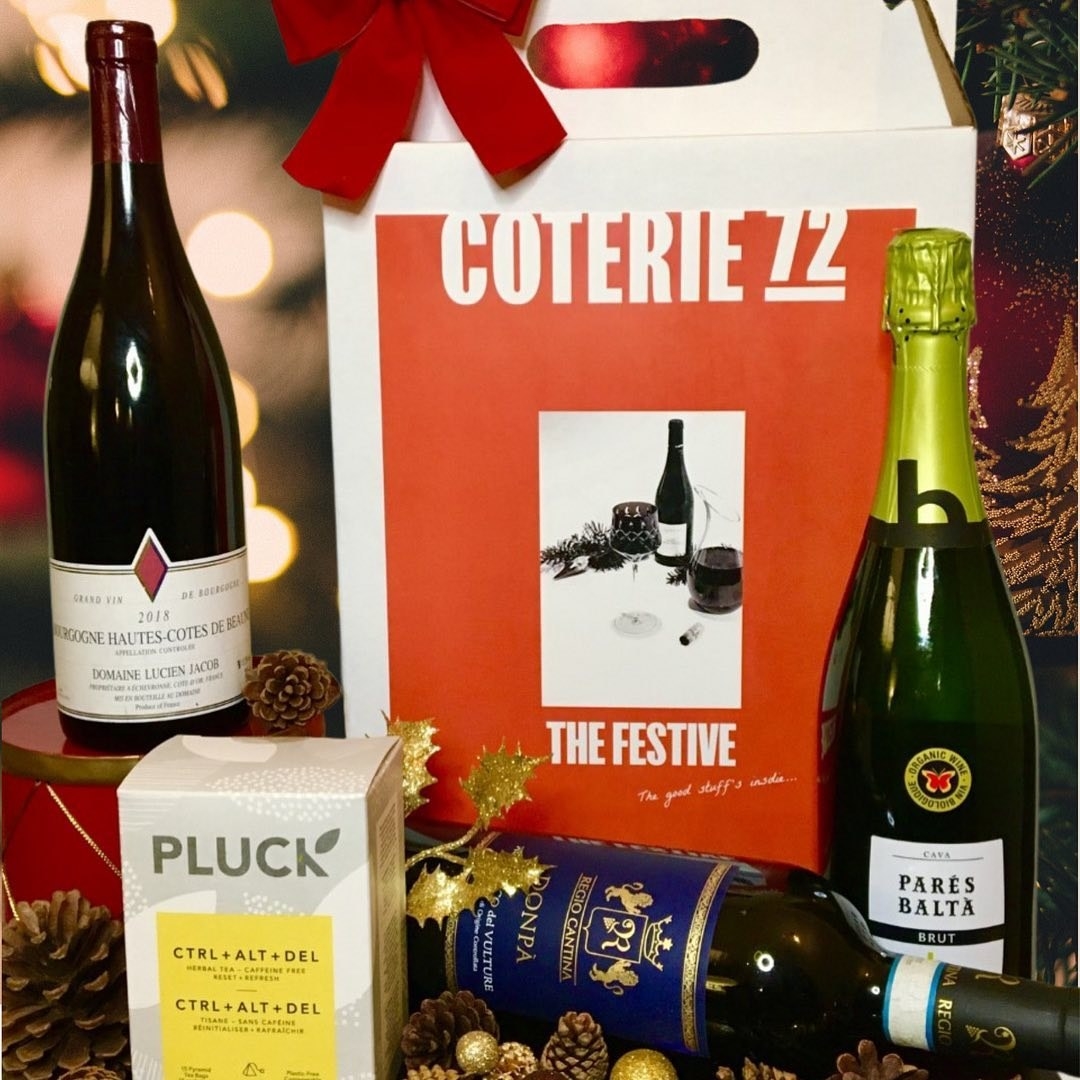 gift box with 3 different wines
