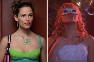 Jenna from "13 going on 30" clip is on the left with Sam from "Cinderella Story" on the right