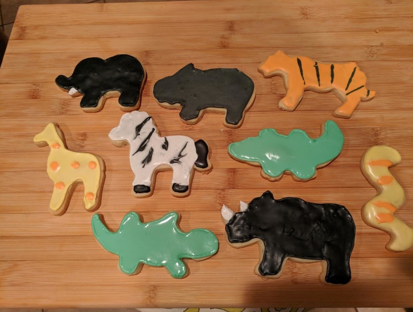 reviewer image of animal shaped cookies