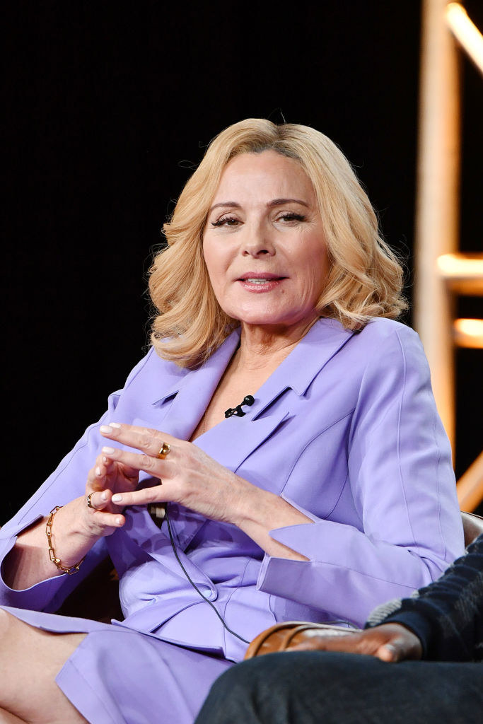 Cattrall speaking at a Fox segment in the 2020s