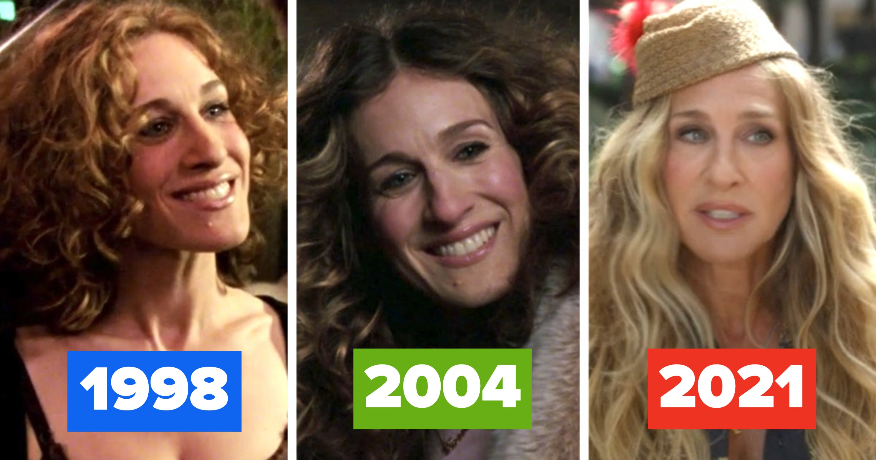 Here's What The "Sex And The City" Cast Looked Like In Their First Episode, Last Episode, And The Reboot