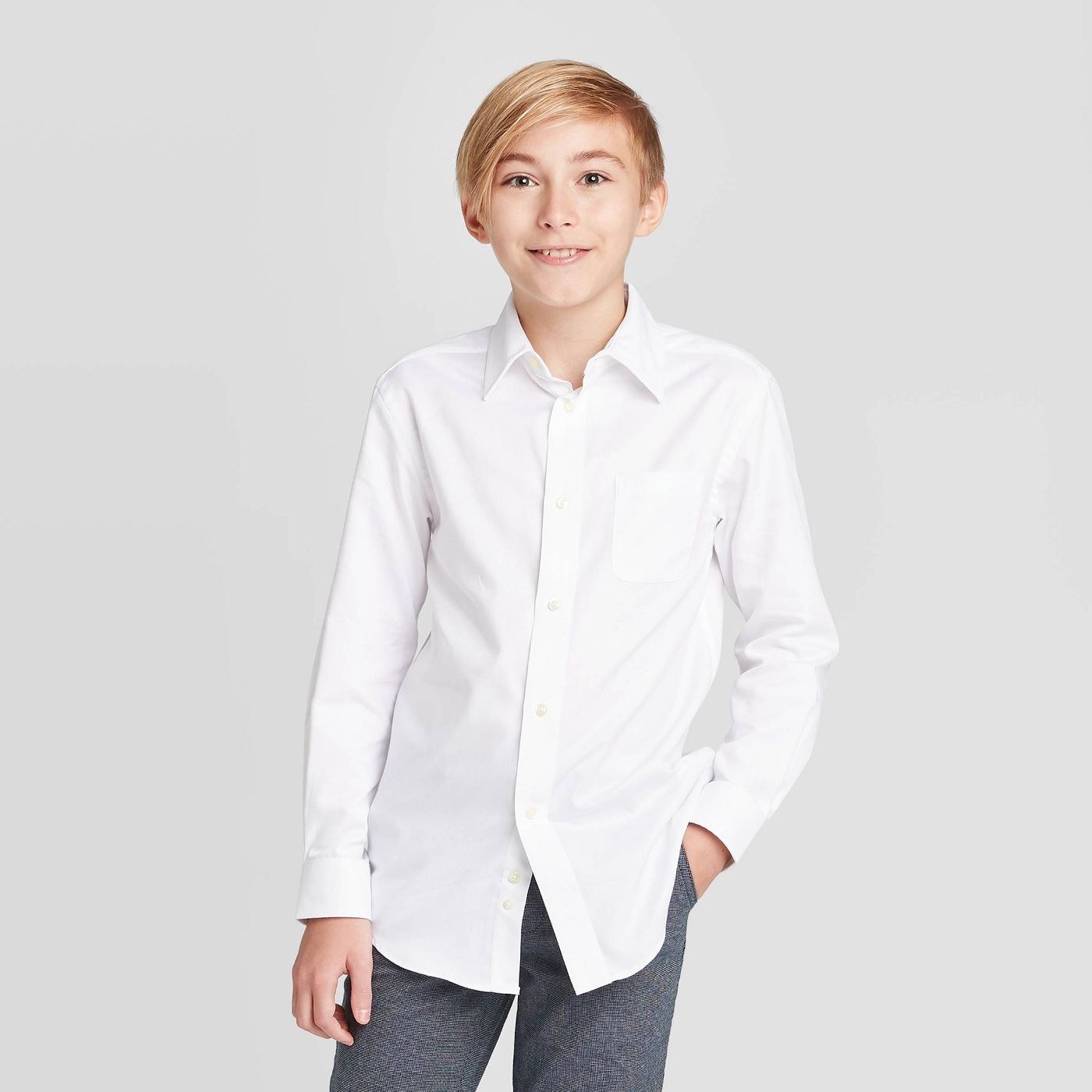 Kid in white shirt