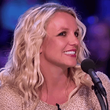Britney Spears nodding her head