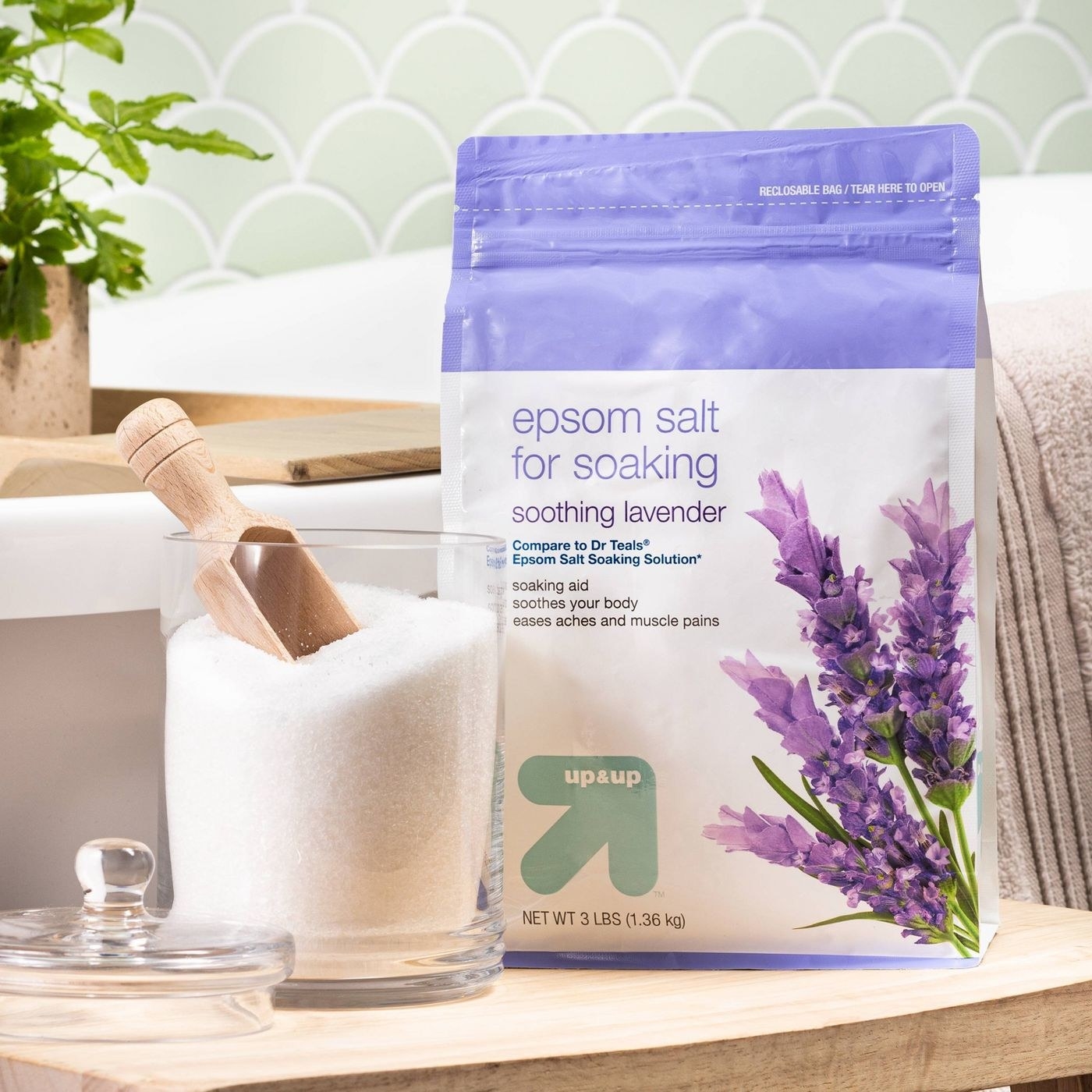 The soothing lavender epsom bath salt for soaking