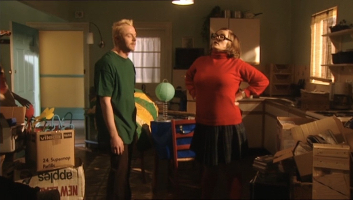 Tim (Simon Pegg) and Daisy (Jessica Hynes) in &quot;Spaced&quot;