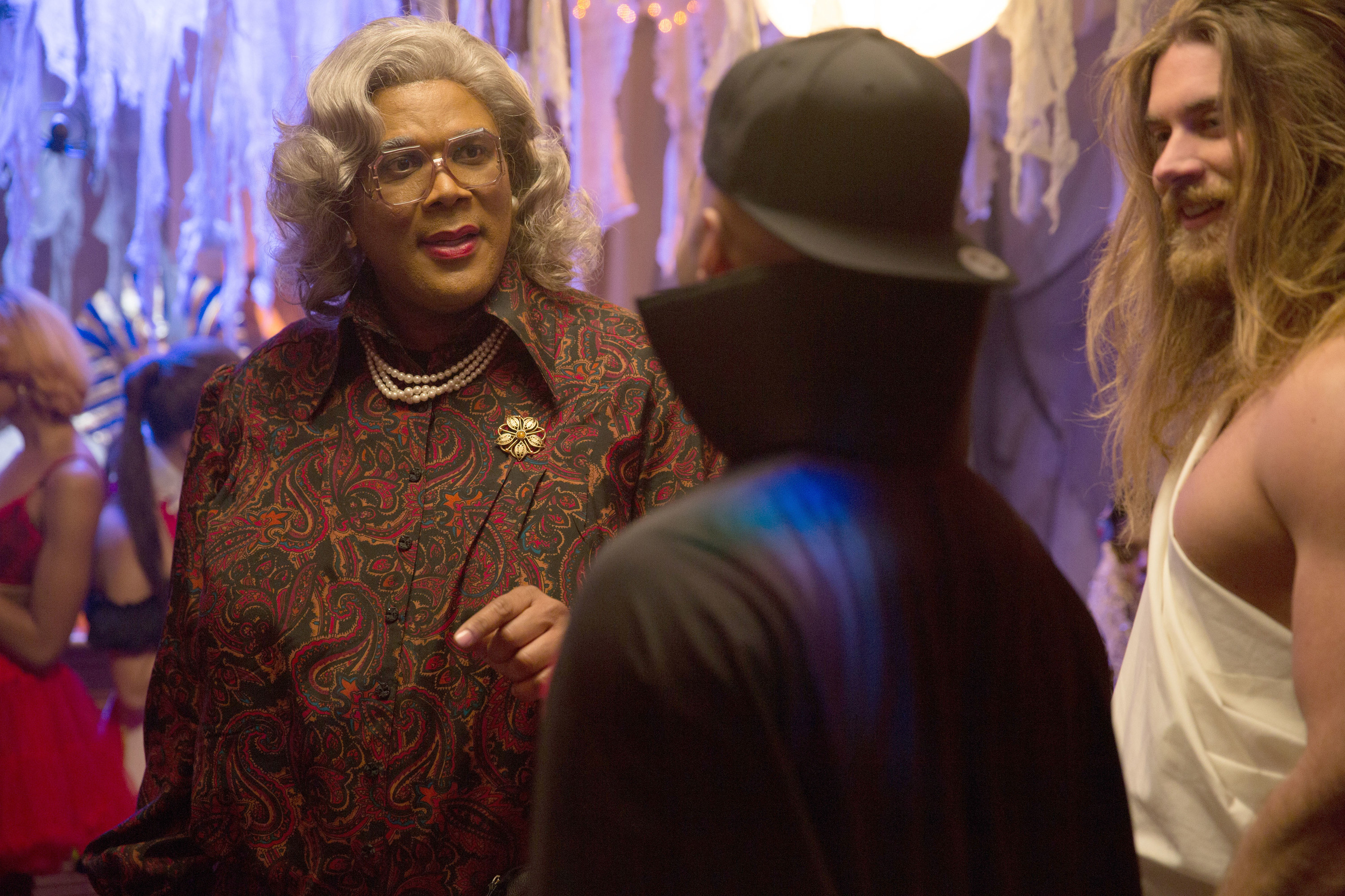 Madea looks annoyed during a conversation in &quot;Boo&quot;