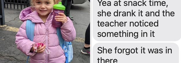 This Little Girl Forgot She Snuck Her Pet To School In Her Sippy