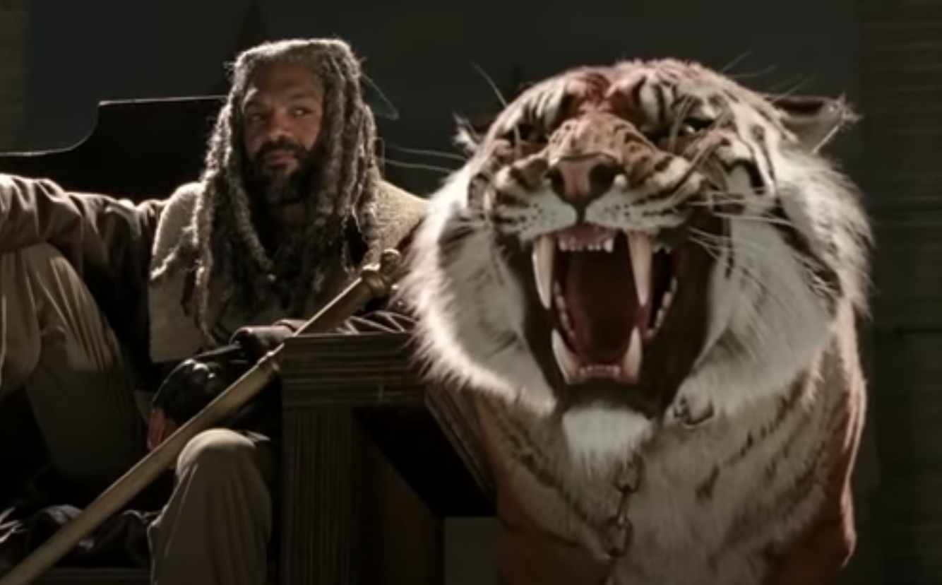 King Ezekiel and his tiger