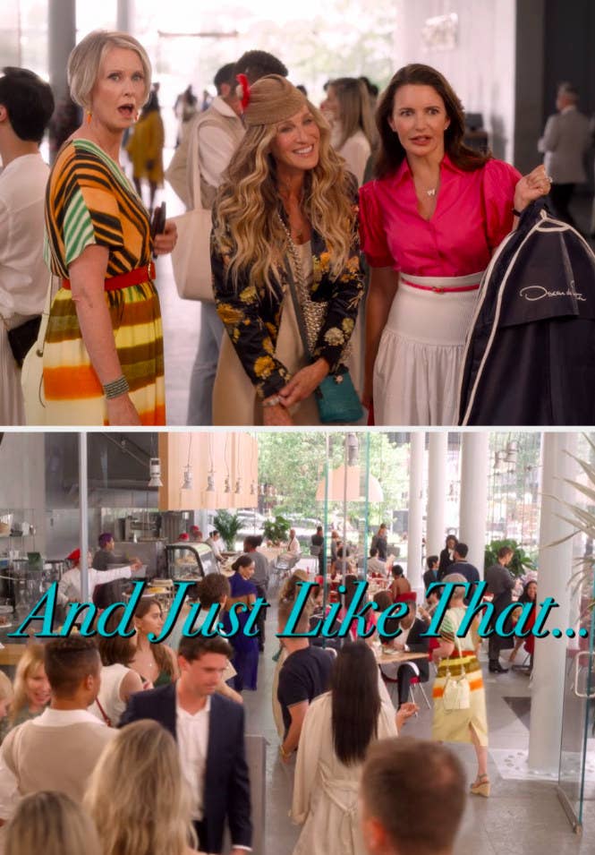 Opening scene of the first episode of "And Just Like That..."