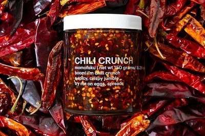 jar of chili flake oil 