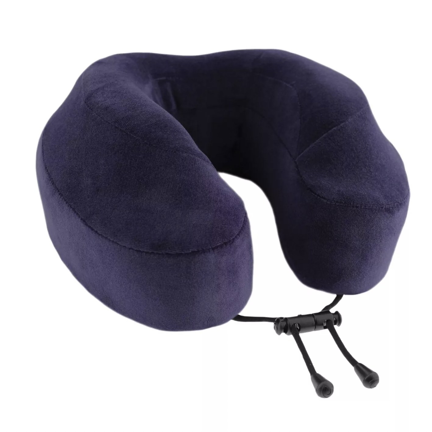 The purple neck pillow with corded tie