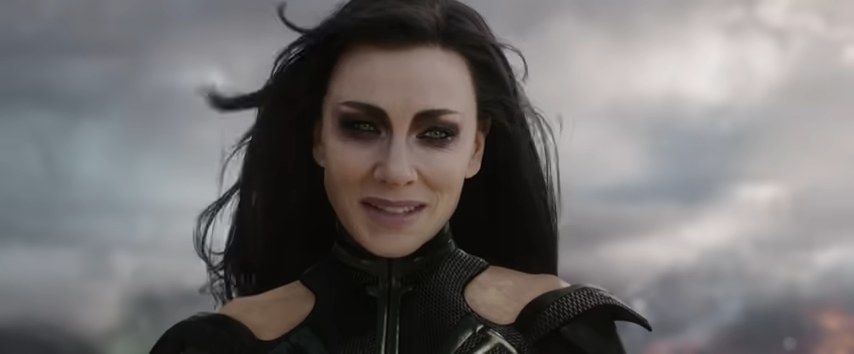 Close-up of Hela without her headdress in &quot;Thor: Ragnarok&quot;