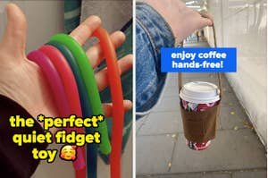 fidget toy and coffee holder