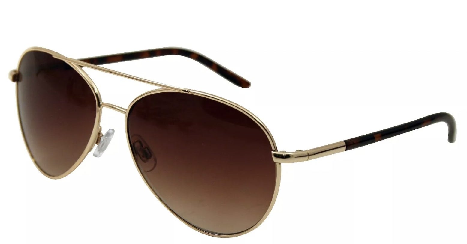 The metallic brown aviator sunglasses