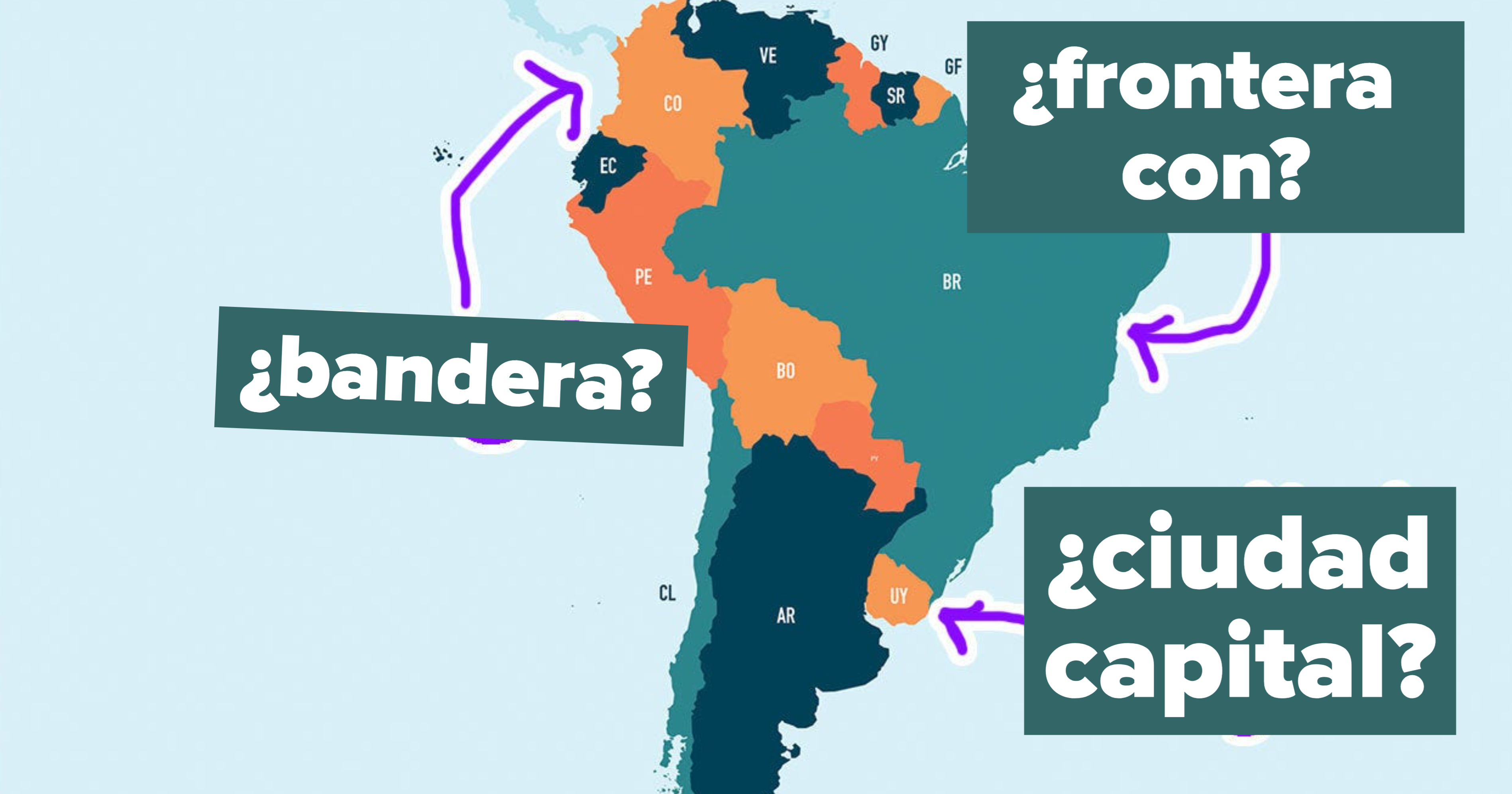 Puedes pasar este quiz de geografía básica de Suramérica?