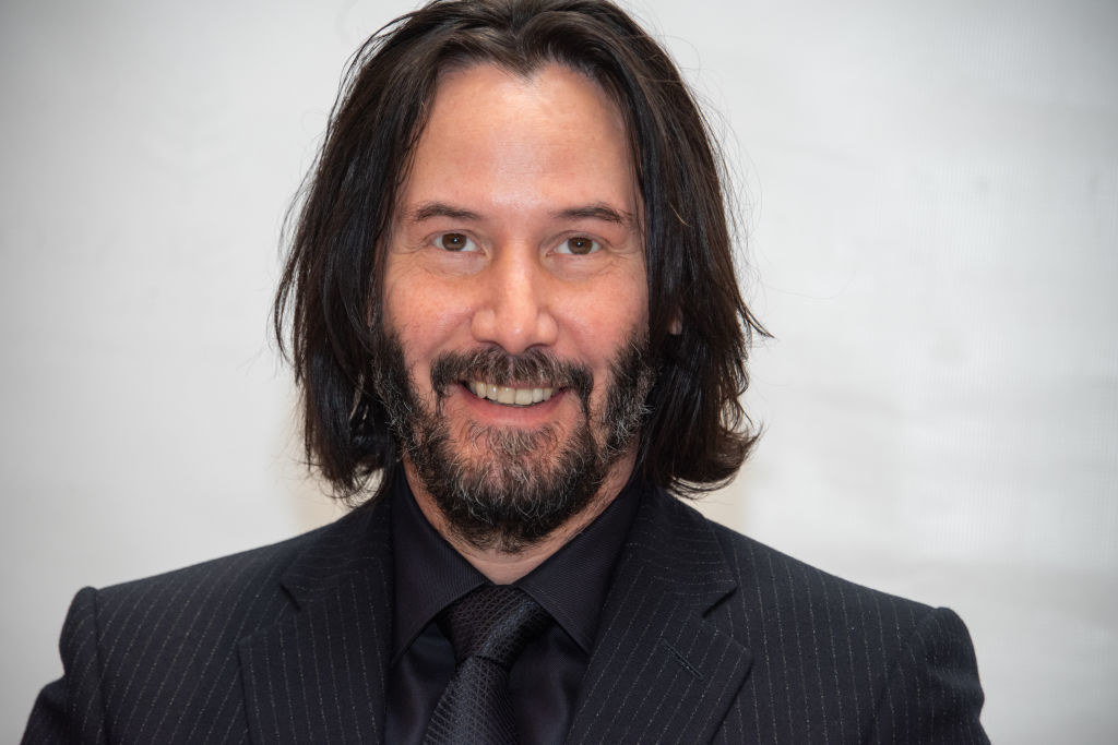 Reeves at the "John Wick: Chapter 3" press conference in 2019
