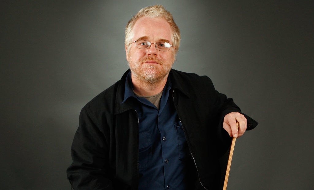 Philip Seymour Hoffman posing for a portrait in 2007