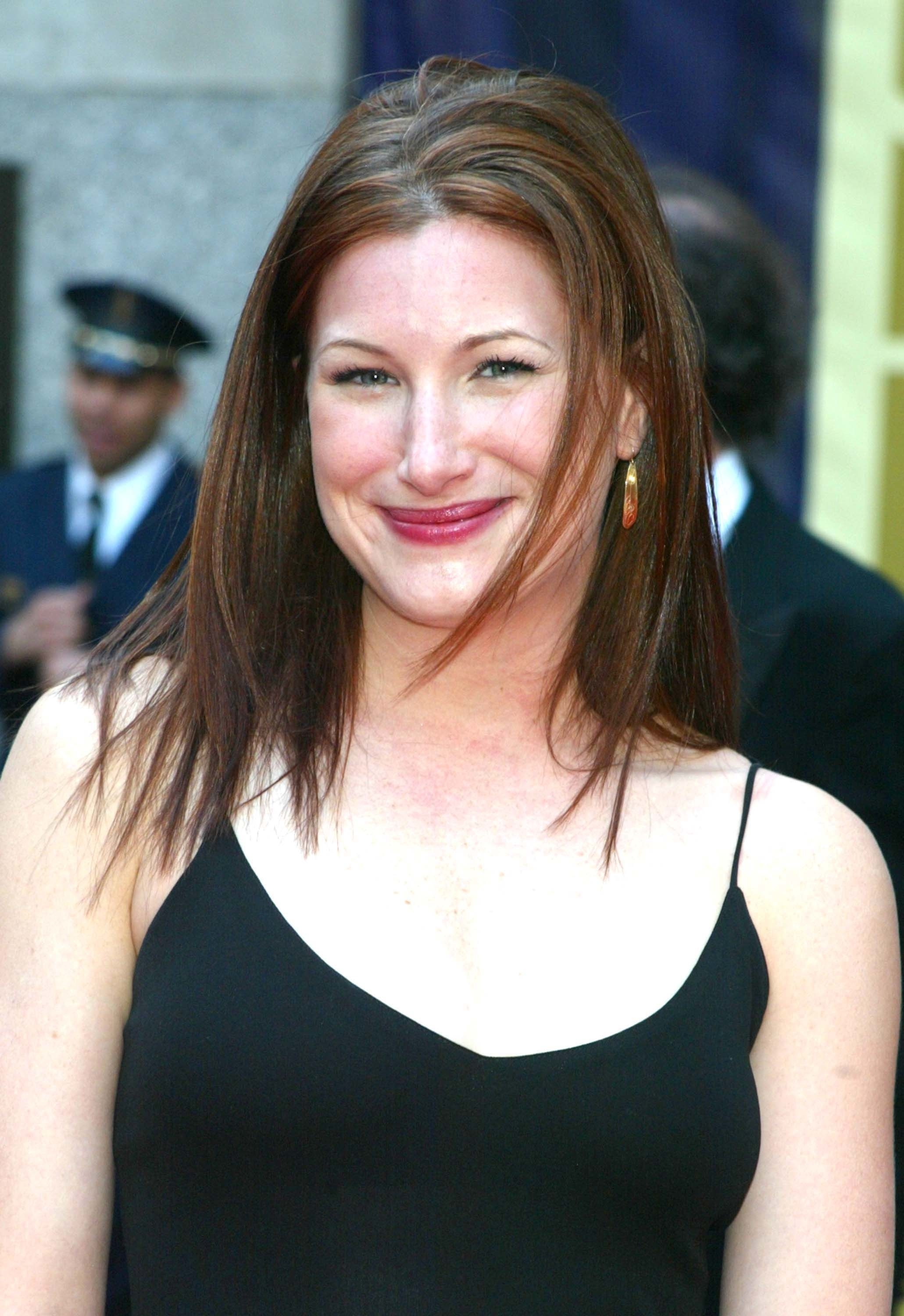 Hahn at the 75th anniversary celebration of Rockefeller Plaza in 2002