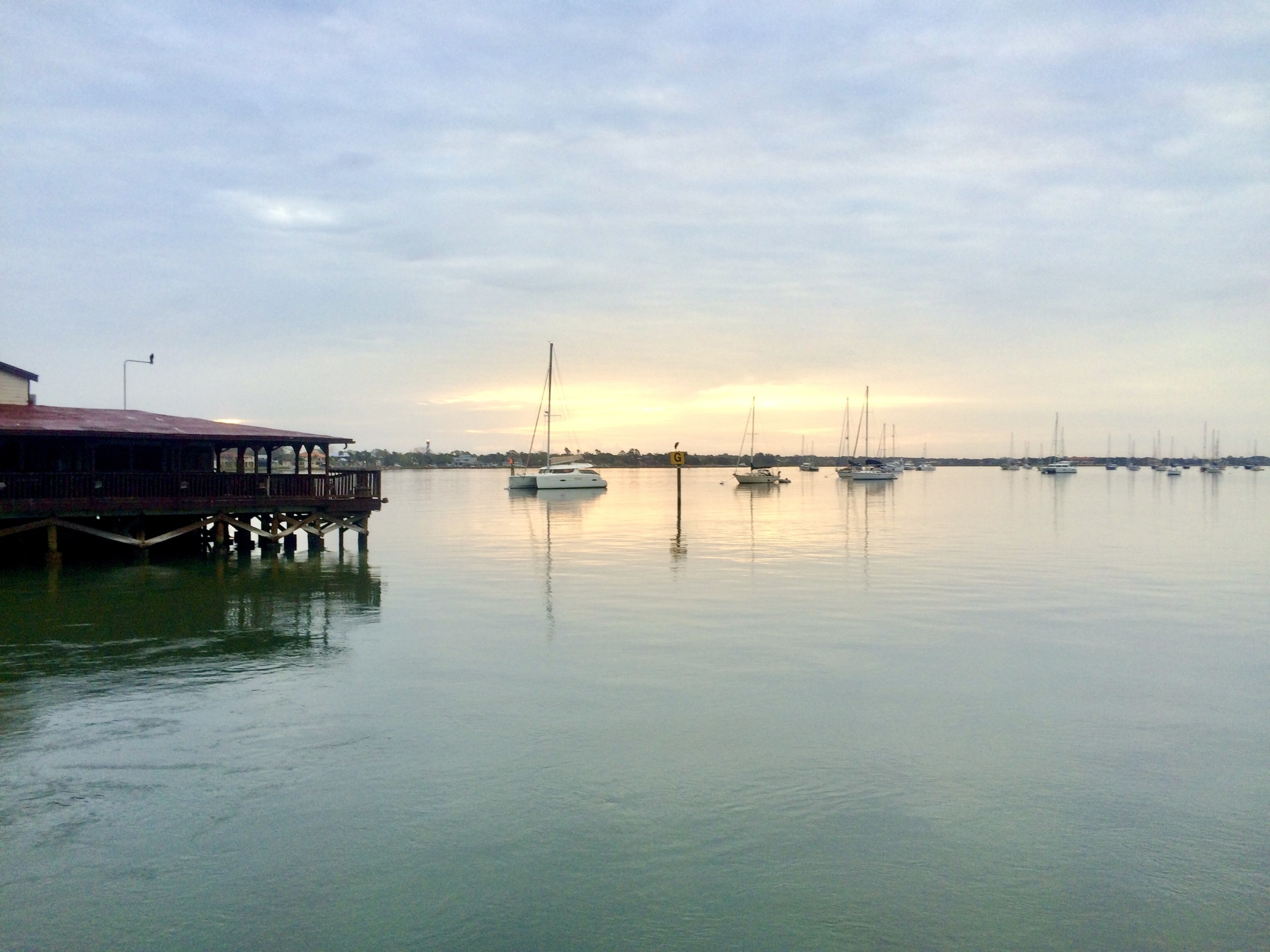 Boats in the harbor in St. Augustine