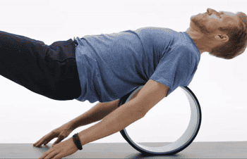 GIF of someone using the three different massage wheels