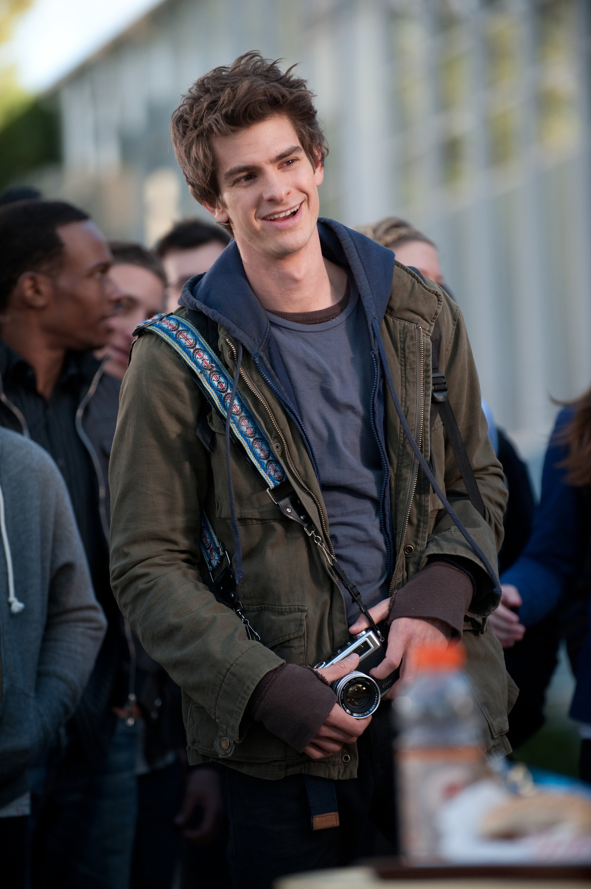 Andrew as Peter Parker