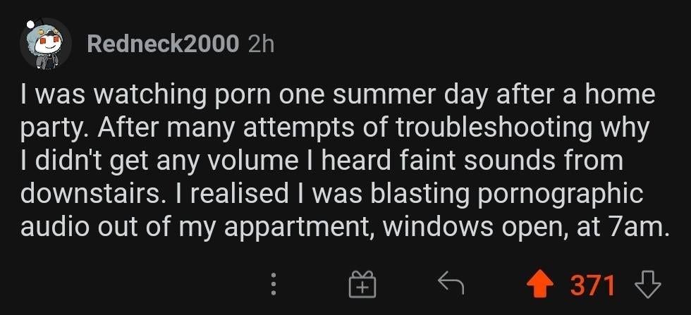 person who forgot to turn off bluetooth while watchiing porno and it blasted on their home speakers