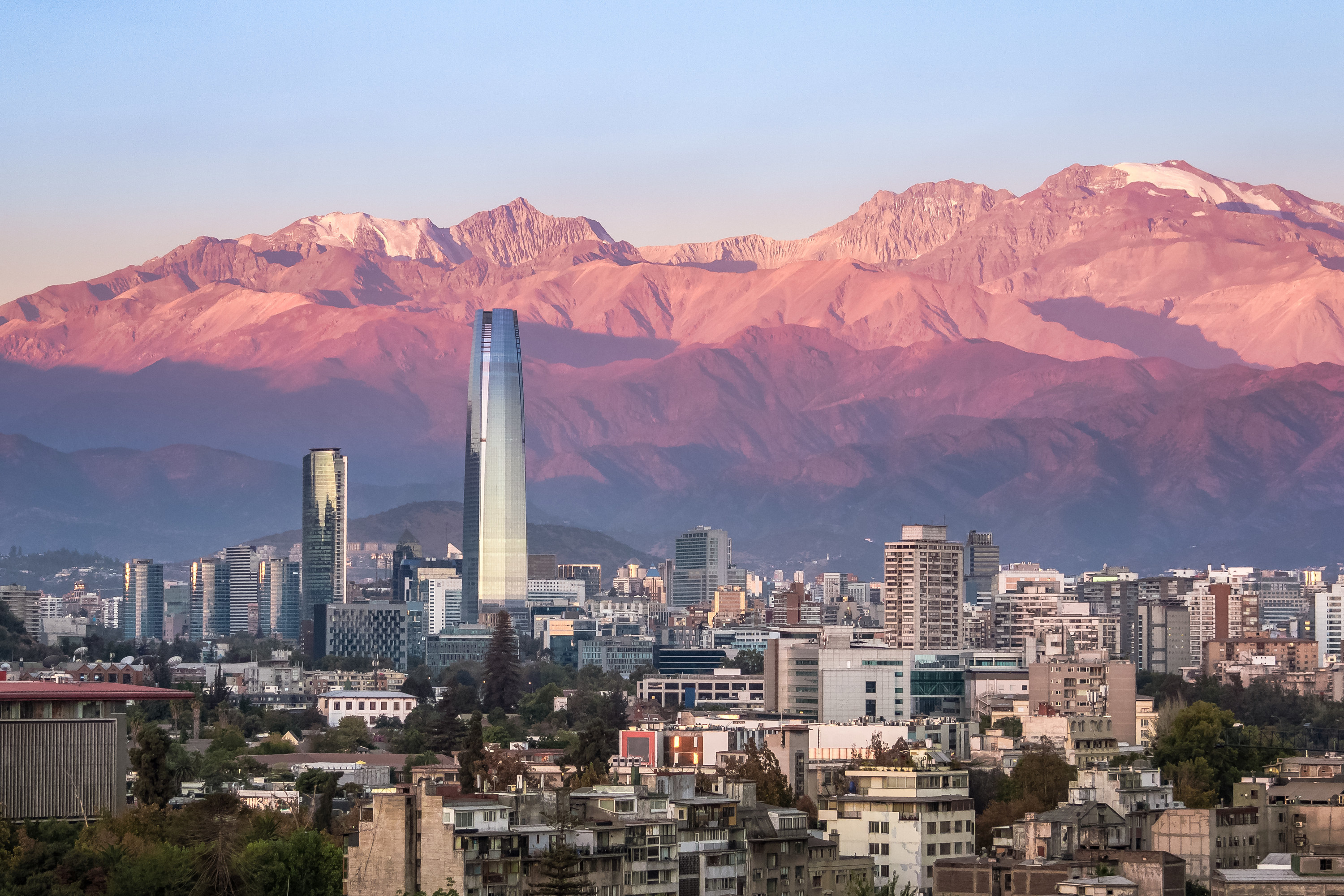 A stock image of Santiago, Chile