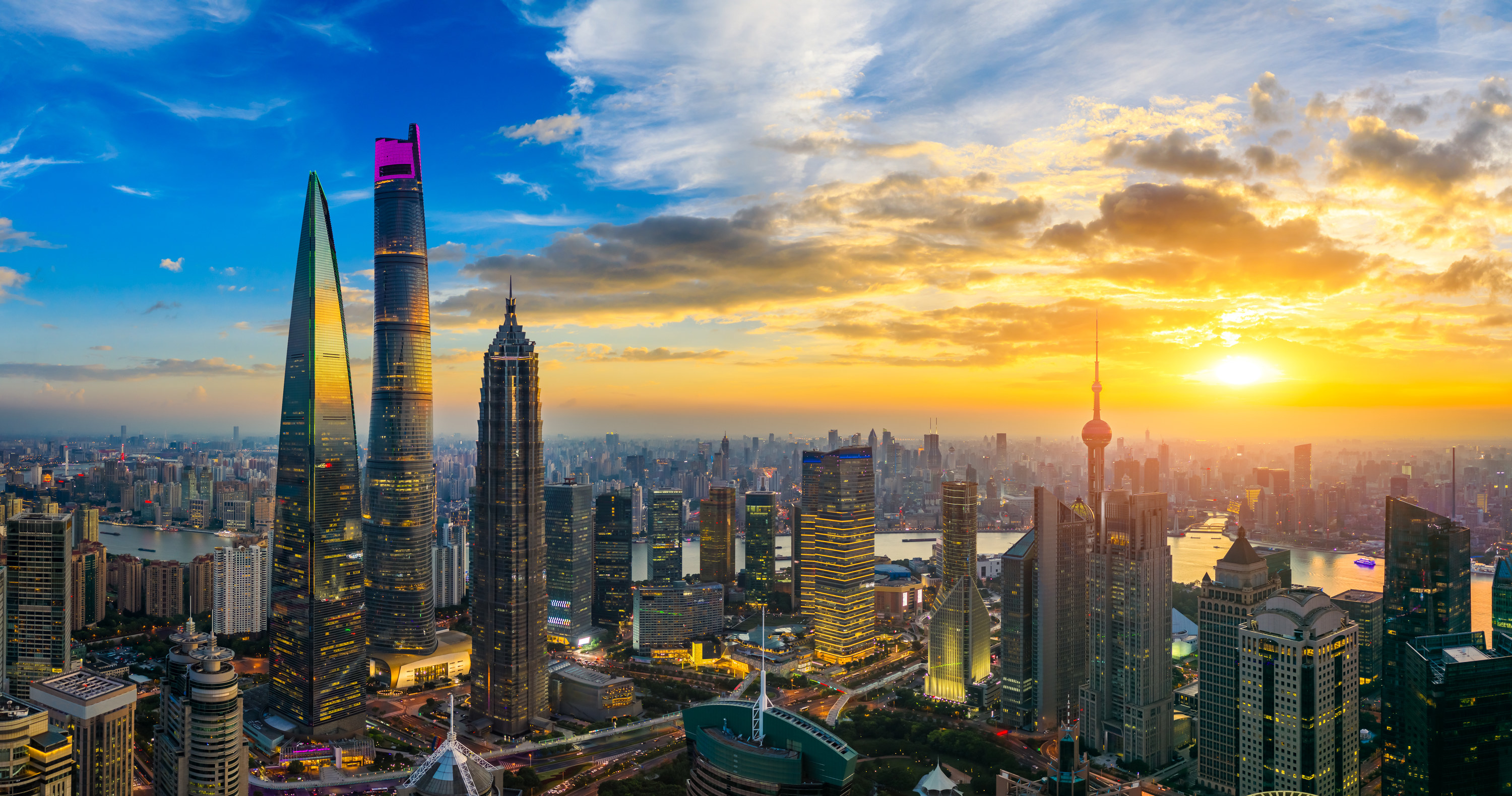 Aerial view of Shanghai, China