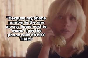 Billie Eilish talking on the phone