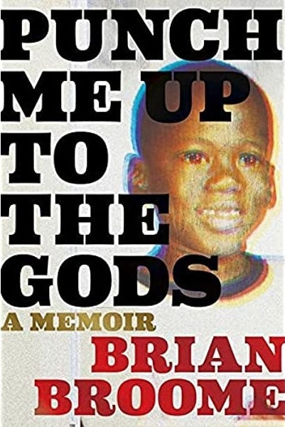 A photo of the author as a young boy and the text of the title in block letters