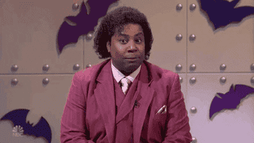 Kenan Thompson making a funny, wide-eyed face