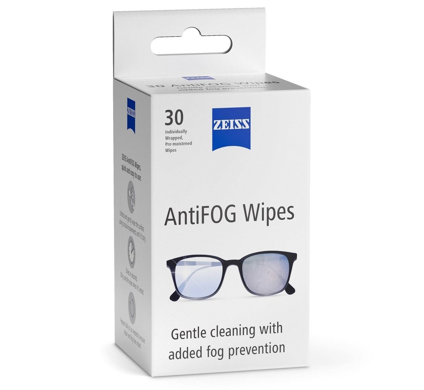 The pack of anti-fog wipes