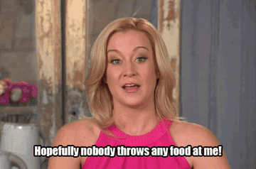 Kellie Pickler on reality show saying &quot;hopefully nobody throws any food at me!&quot;