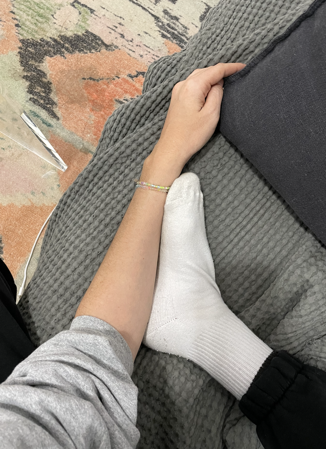 A foot and a length alongside each other