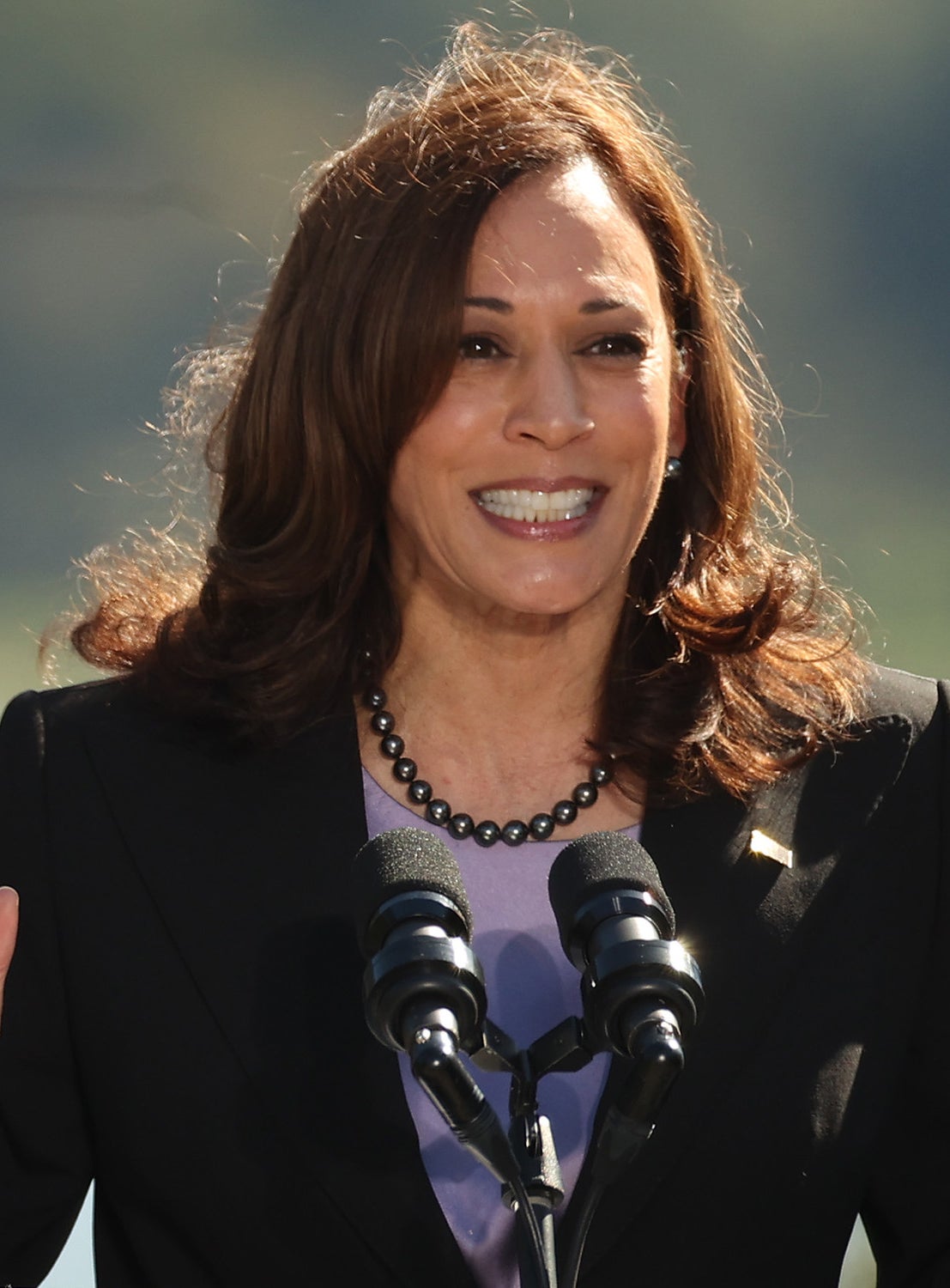 Kamala Harris at the 10th-anniversary celebration of the Martin Luther King, Jr. Memorial