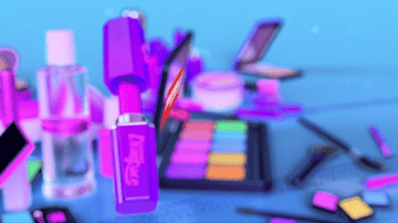 gif of shoppers drug mart on a make up compact