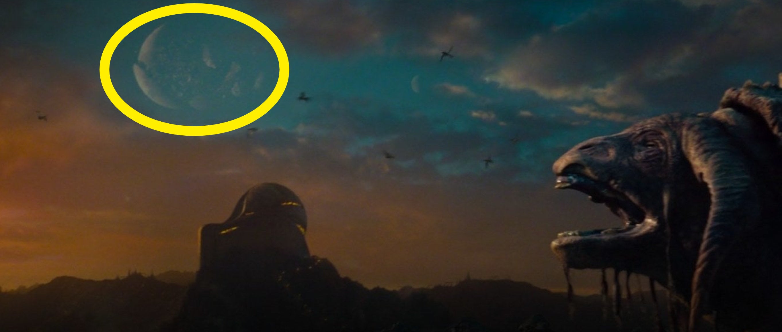A beast howling on the planet Krypton in "Man of Steel"